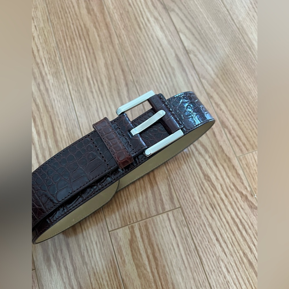 Liz Clairborne Brown Leather Belt size S 36inch